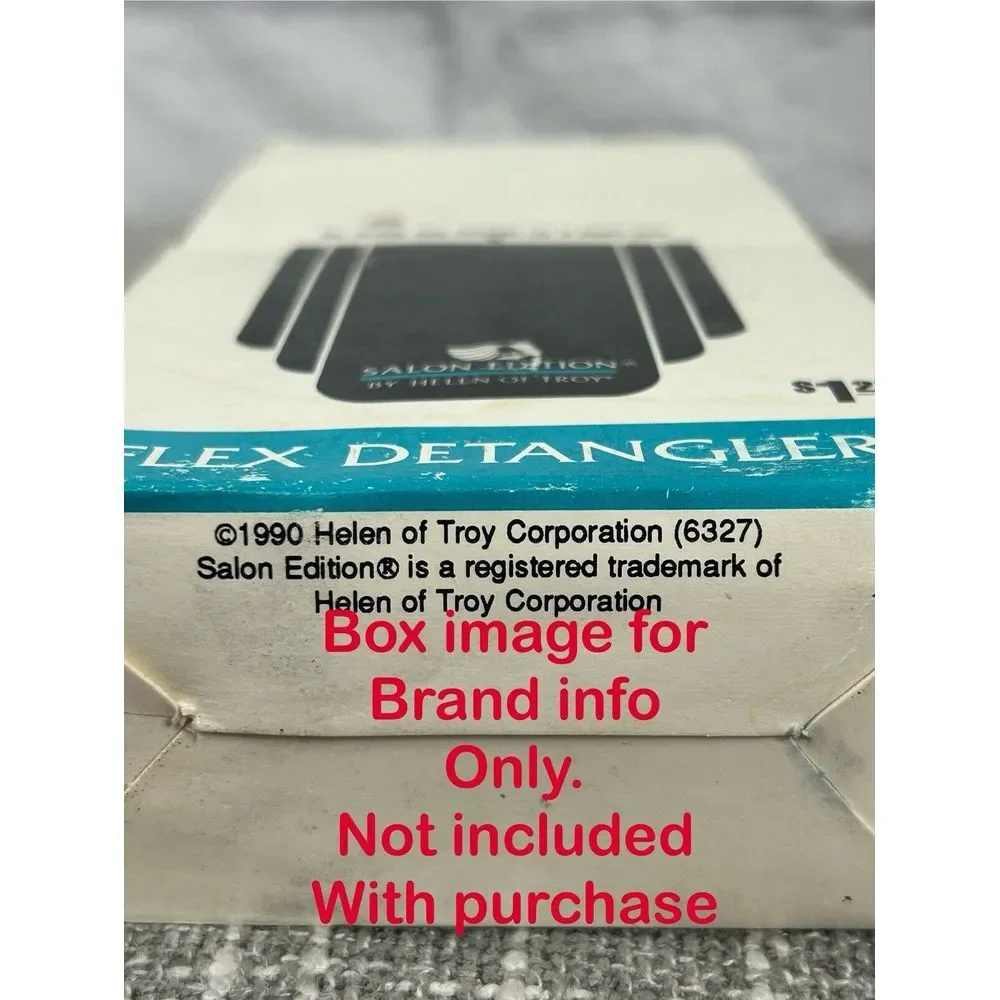 Vintage 90s Detangler‎ Hair Comb Styling NOS White Twice Dipped Wide Tooth 8.5